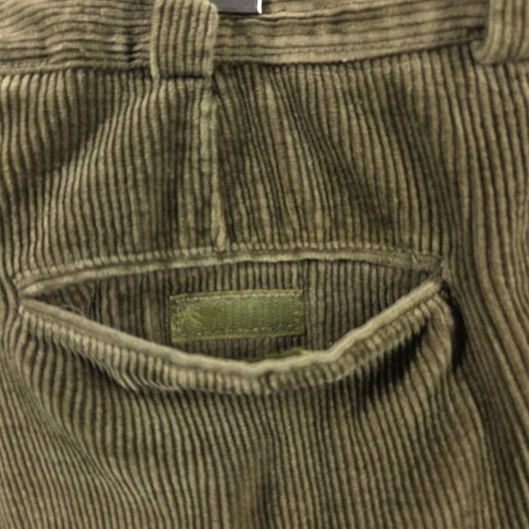 Tilley Endurables Pants Mens 38 Green Corduroy Pleated Front Made In Canada - Picture 11 of 12